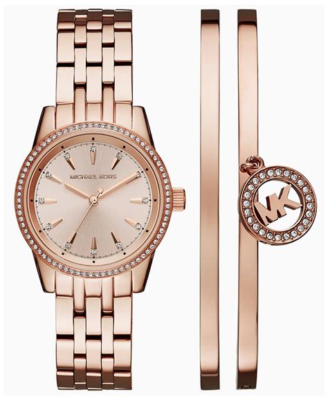 Michael Kors Women's Ritz Rose Gold Tone Stainless Steel 